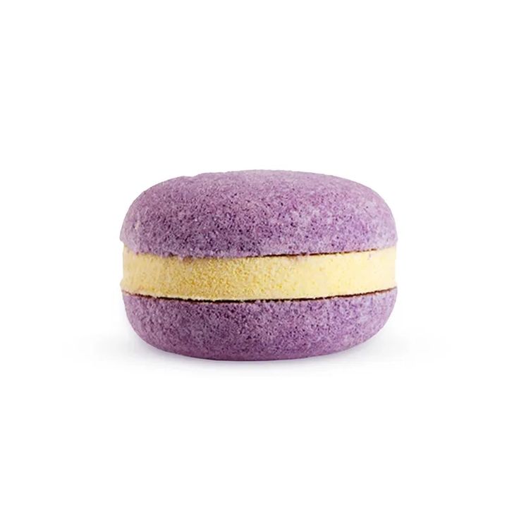 Macaron de bain effervescent parfum fruits de la passion